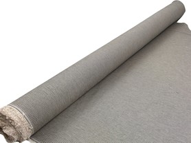 Black & Fawn Pinstriped Linen Cotton Shirting