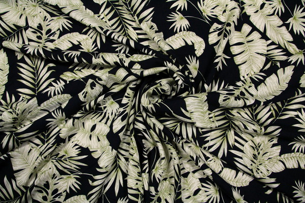 Palm Outlines Printed Rayon