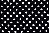 White Spots on Black Printed Polyester