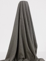 Black & Fawn Pinstriped Linen Cotton Shirting
