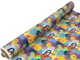 Ecstatic Colour on Printed Cotton