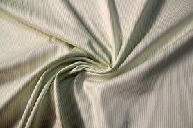 Lime Pin-Striped Sturdy Stretch Cotton