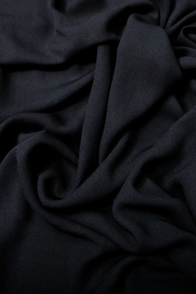 Dark Ink Light-weight Crepe