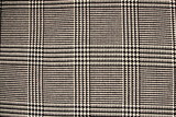 Chocolate Brown Houndstooth Check Wool Blend