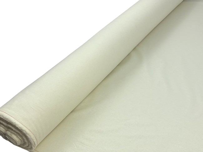 Cream Linen Cotton Blend