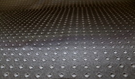 Dramatic Black 3D Pyramid Embossed Knit