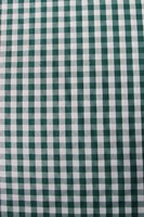 BULK DEAL! 10 metres for $20 - Dark Green & White Gingham Polyester